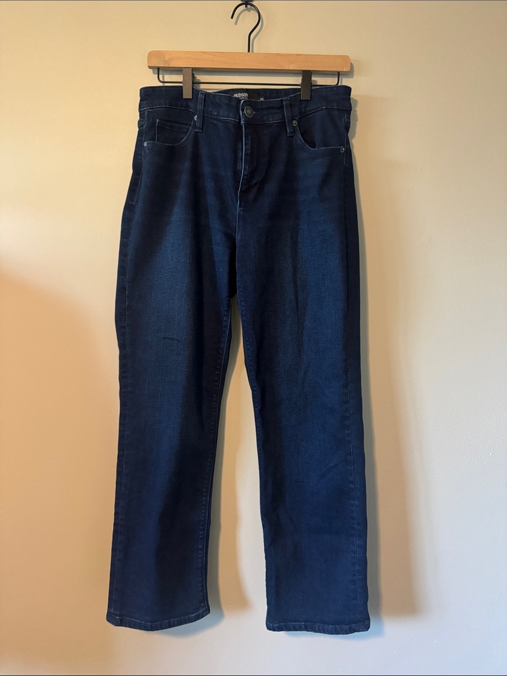 Hudson Dark Wash Stretch Straight Leg Jean - Picture 1 of 5